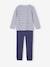 Pack of 2 Pyjamas with Hearts, for Girls raspberry pink - vertbaudet enfant 