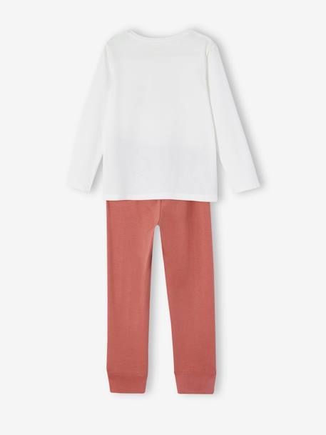 Pack of 2 Pyjamas with Hearts, for Girls raspberry pink - vertbaudet enfant 