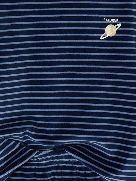 Pack of 2 'Space' Pyjamas in Velour for Boys navy blue - vertbaudet enfant 