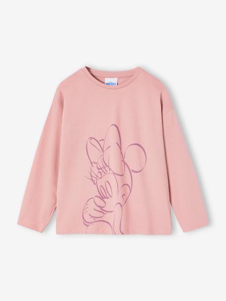 Tee-shirt Disney Minnie manches longues mauve - vertbaudet enfant 