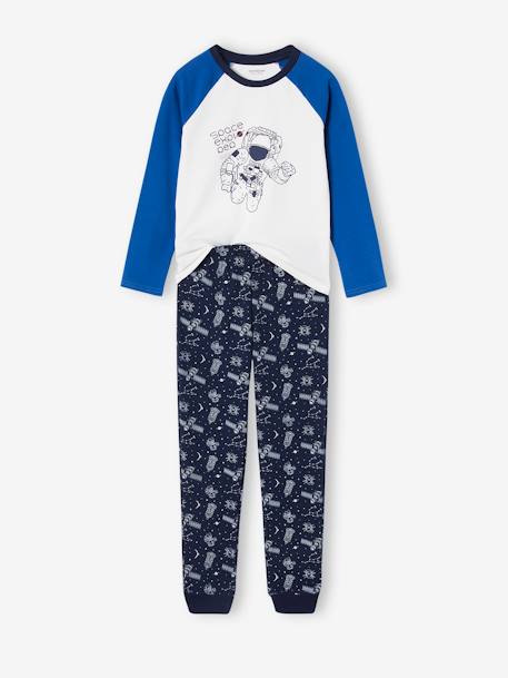 Lot de 2 pyjamas garçon space explorer bleu électrique - vertbaudet enfant 