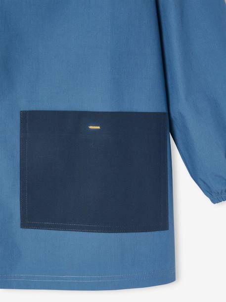 Cool School Smock for Boys blue+deep blue - vertbaudet enfant 