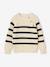 Pull garçon rayé bleu moyen+caramel+écru+encre+vert sauge - vertbaudet enfant 