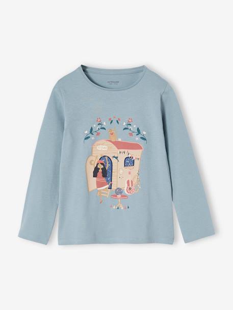 Lot 2 pyjamas fille gipsy bleu glacier - vertbaudet enfant 