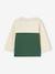 Colourblock Top in Organic Cotton for Babies fir green - vertbaudet enfant 