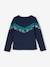 Sports Top in Techno Fabric for Girls navy blue - vertbaudet enfant 