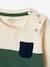 T-shirt colorblock bébé bio personnalisable vert sapin - vertbaudet enfant 