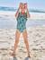 Maillot de bain 1 pièce imprimé tropical fille vert sapin - vertbaudet enfant 