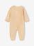 Lot de 3 pyjamas bébé mixte en velours ouverture naissance bois de rose+jaune d'or+vert d'eau - vertbaudet enfant 