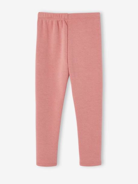 Legging fille doublé polaire blush+noir - vertbaudet enfant 