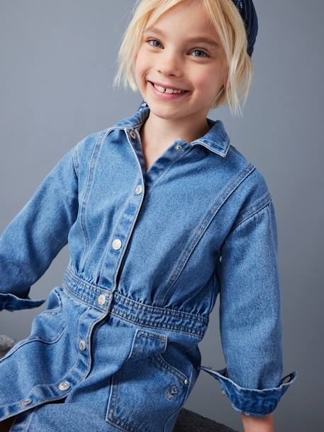 dress shirt new design Vitarelli 4 Way Stretch Check always at a sensible Denim Maxi Dress Michael Color:Marine Blue mexico city