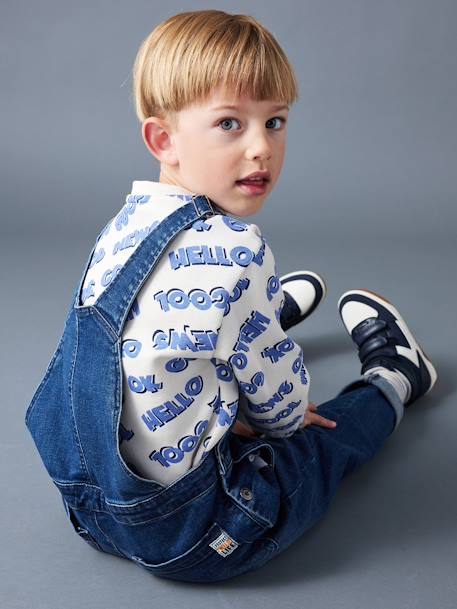 Long Sleeve Sweatshirt with XXL Inscriptions, for Boys printed white - vertbaudet enfant 
