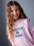 Long Hooded Sweatshirt for Girls mauve - vertbaudet enfant 