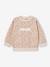 Ensemble bébé fille 3 pièces sweat + legging + bandeau personnalisable beige poudré+marine - vertbaudet enfant 