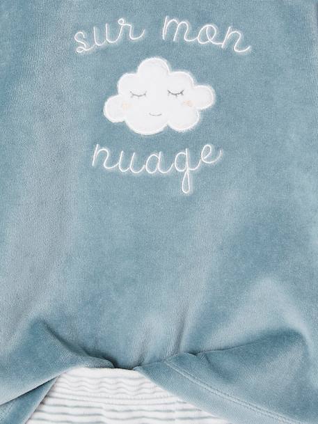 Lot de 2 pyjamas fille velours sur mon nuage vert d'eau - vertbaudet enfant 