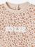 Ensemble bébé fille 3 pièces sweat + legging + bandeau personnalisable beige poudré+marine - vertbaudet enfant 