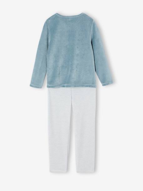 Lot de 2 pyjamas fille velours sur mon nuage vert d'eau - vertbaudet enfant 