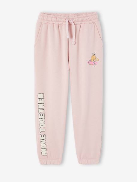Pantalon jogging détails fanatisie fille en molleton rose poudré - vertbaudet enfant 