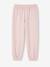 Pantalon jogging détails fanatisie fille en molleton rose poudré - vertbaudet enfant 