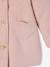 Manteau à capuche fille rose poudré - vertbaudet enfant 