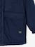Hooded Parka Lined in Camouflage Print Sherpa, for Boys night blue - vertbaudet enfant 