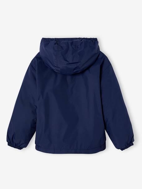 Coupe-vent garçon doublé sherpa à capuche caramel+kaki+marine+olive - vertbaudet enfant 
