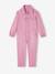 Long Jumpsuit in Garment-Dyed Fabric for Girls old rose - vertbaudet enfant 