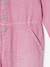 Long Jumpsuit in Garment-Dyed Fabric for Girls old rose - vertbaudet enfant 