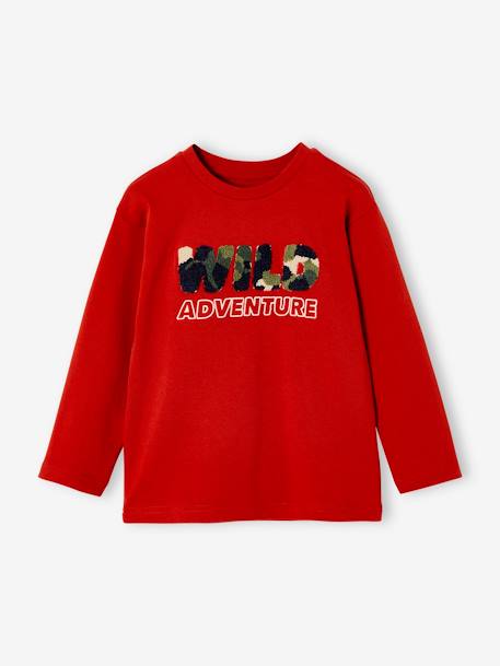 T-shirt motif wild en bouclettes garçon rouille - vertbaudet enfant 