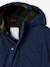 Hooded Parka Lined in Camouflage Print Sherpa, for Boys night blue - vertbaudet enfant 