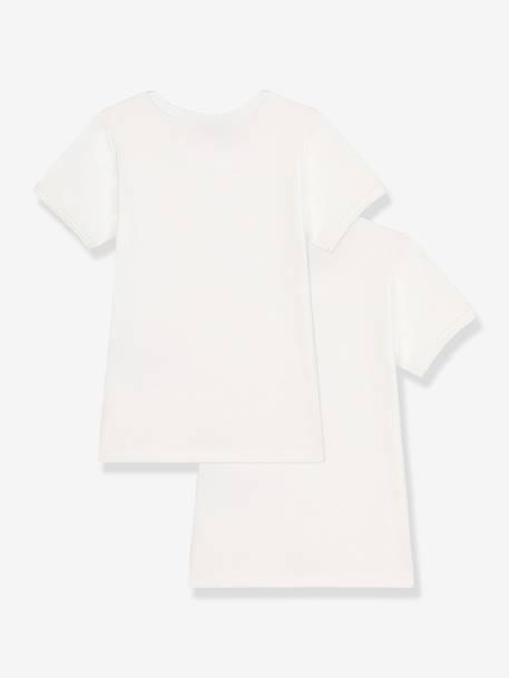 Pack of 2 Short Sleeve T-Shirts by PETIT BATEAU white - vertbaudet enfant 