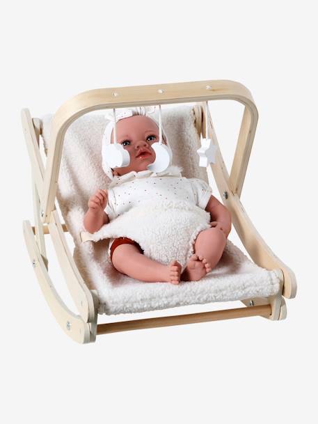 Cloud-Themed Bouncer for Dolls in FSC® Wood wood - vertbaudet enfant 