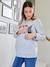 Sweat 'New Edition Baby' grossesse et allaitement gris chiné - vertbaudet enfant 