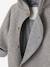 Hooded Pramsuit in Woollen-Like Fabric, Asymmetric Fastening, for Babies marl grey - vertbaudet enfant 