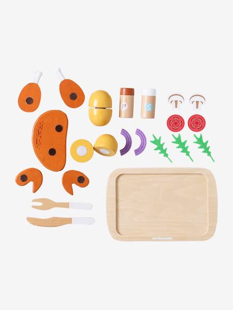 Roast Chicken & Accessories in FSC Wood yellow - vertbaudet enfant 