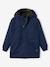 Hooded Parka Lined in Camouflage Print Sherpa, for Boys night blue - vertbaudet enfant 