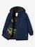 Hooded Parka Lined in Camouflage Print Sherpa, for Boys night blue - vertbaudet enfant 