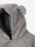 Hooded Pramsuit in Woollen-Like Fabric, Asymmetric Fastening, for Babies marl grey - vertbaudet enfant 