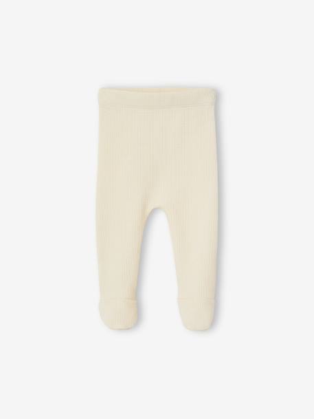 Ensemble naissance 3 pièces tee-shirt personnalisable legging bonnet bleu+écru - vertbaudet enfant 