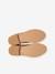 Boots enfant fille cuir zippées camel+noir - vertbaudet enfant 