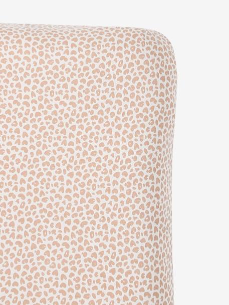 Set of 2 Changing Mattress Covers, Animals, in Towelling blush+grey blue+hazel+multicoloured+pecan nut - vertbaudet enfant 