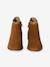 Boots enfant fille cuir zippées camel+marine+noir+or - vertbaudet enfant 