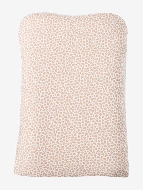 Set of 2 Changing Mattress Covers, Animals, in Towelling blush+grey blue+hazel+multicoloured+pecan nut - vertbaudet enfant 