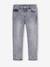 Jean slim fille morphologik tour de hanches large bleu foncé+bleu moyen+denim bleached+denim gris+gris - vertbaudet enfant 