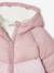 Hooded Colourblock Jacket for Girls mauve - vertbaudet enfant 