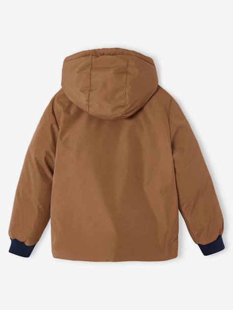 Parka à capuche réversible garçon bronze - vertbaudet enfant 