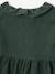 Corduroy Dress with Fancy Collar for Babies fir green - vertbaudet enfant 