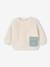 Ensemble: Plush Fur Sweatshirt + Corduroy Trousers for Babies aqua green - vertbaudet enfant 