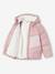 Hooded Colourblock Jacket for Girls mauve - vertbaudet enfant 