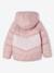 Hooded Colourblock Jacket for Girls mauve - vertbaudet enfant 